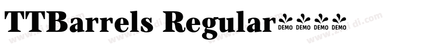 TTBarrels Regular字体转换
